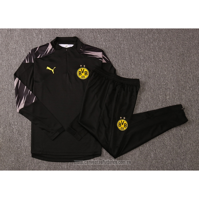 Chandal de Sudadera del Borussia Dortmund 2020-2021 Negro